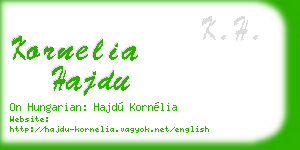 kornelia hajdu business card